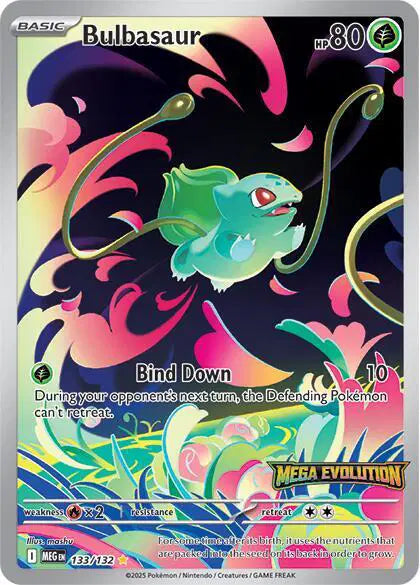 Bulbasaur (Mega Evolution Stamped) Pokemon Illustration Rare 133/132 Mega Evolution