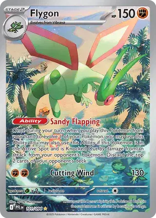 Flygon Illustration Rare 101/094 Phantasmal Flames