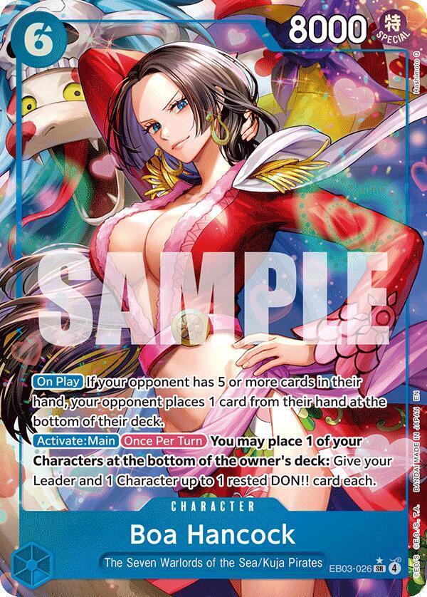 Boa Hancock (Alternate Art) Extra Booster: One Piece Heroine's Edition SR EB03-026