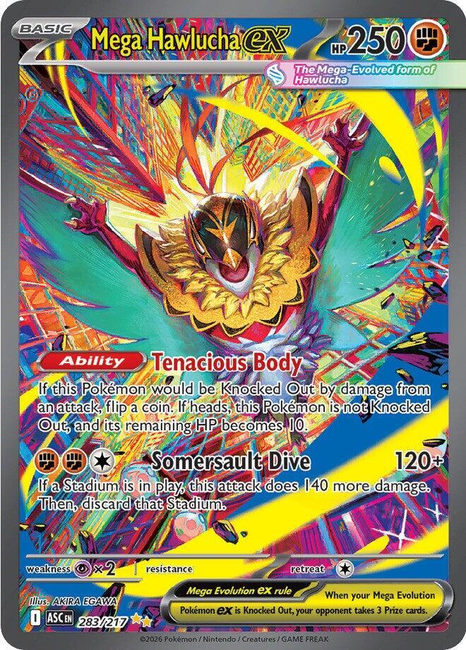 Mega Hawlucha ex Ascended Heroes Special Illustration Rare 283/217
