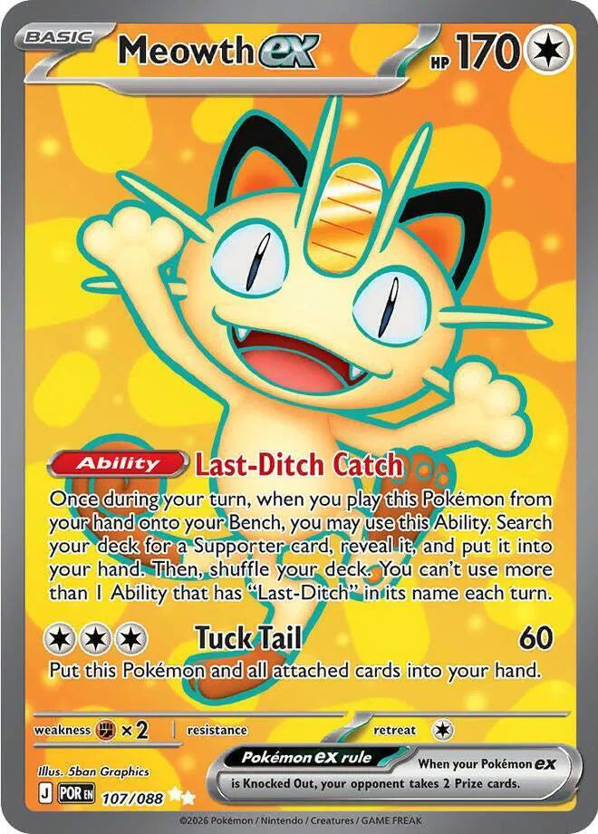Meowth ex Perfect Order Ultra Rare 107/088