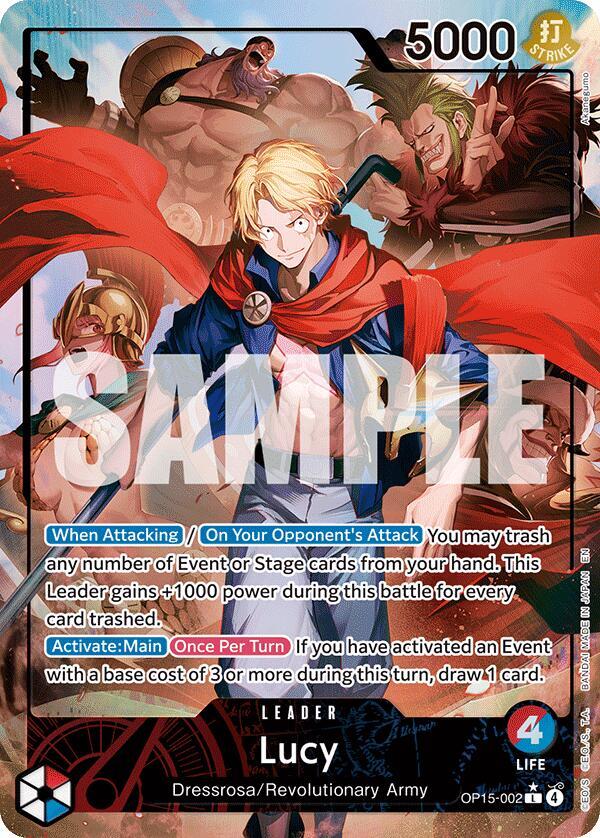 Lucy (Alternate Art) Adventure on Kami's Island L OP15-002