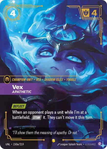 Vex - Apathetic (Alternate Art) Unleashed Showcase 150a/219