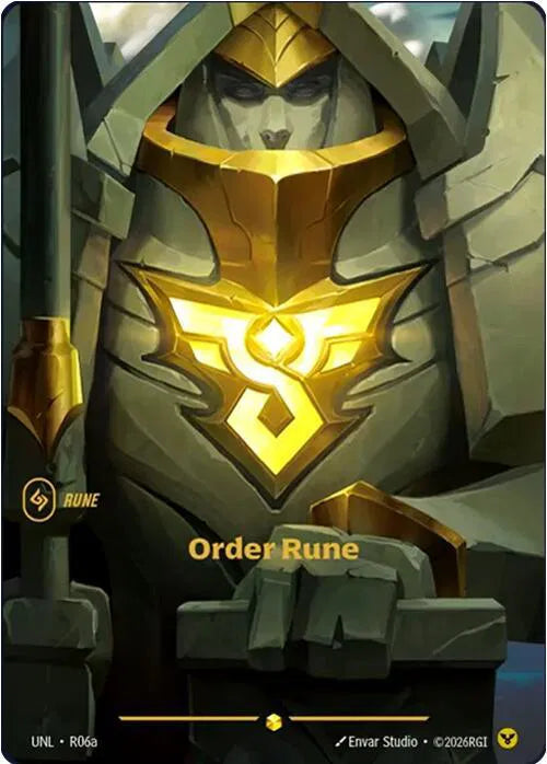 Order Rune (Alternate Art) Unleashed Showcase R06a