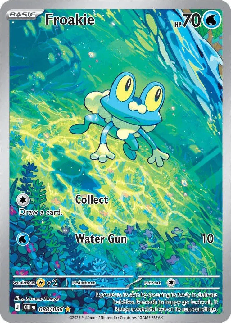 Froakie Chaos Rising Illustration Rare 088/086