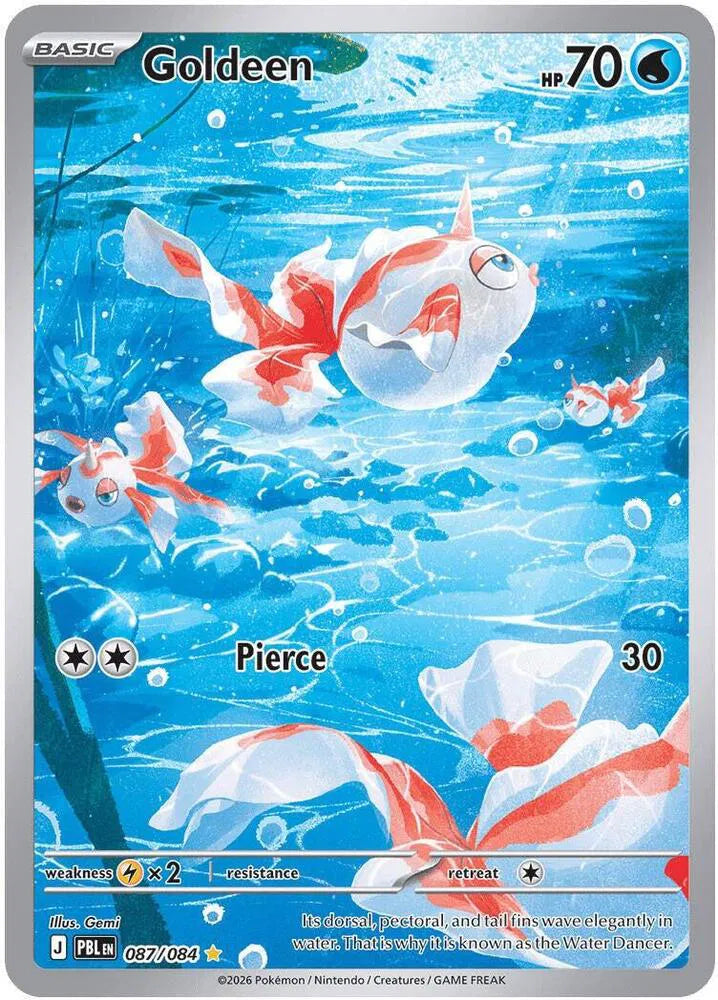 Goldeen Pitch Black Illustration Rare 087/084