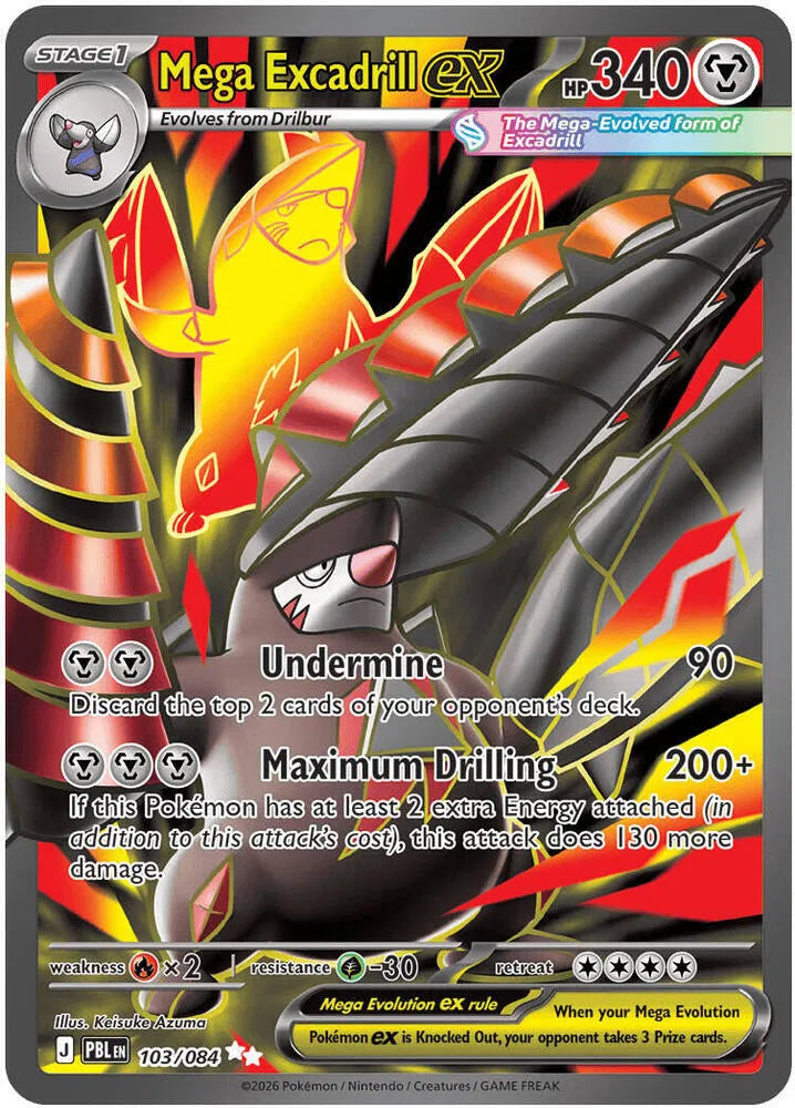 Mega Excadrill ex Pitch Black Ultra Rare 103/084