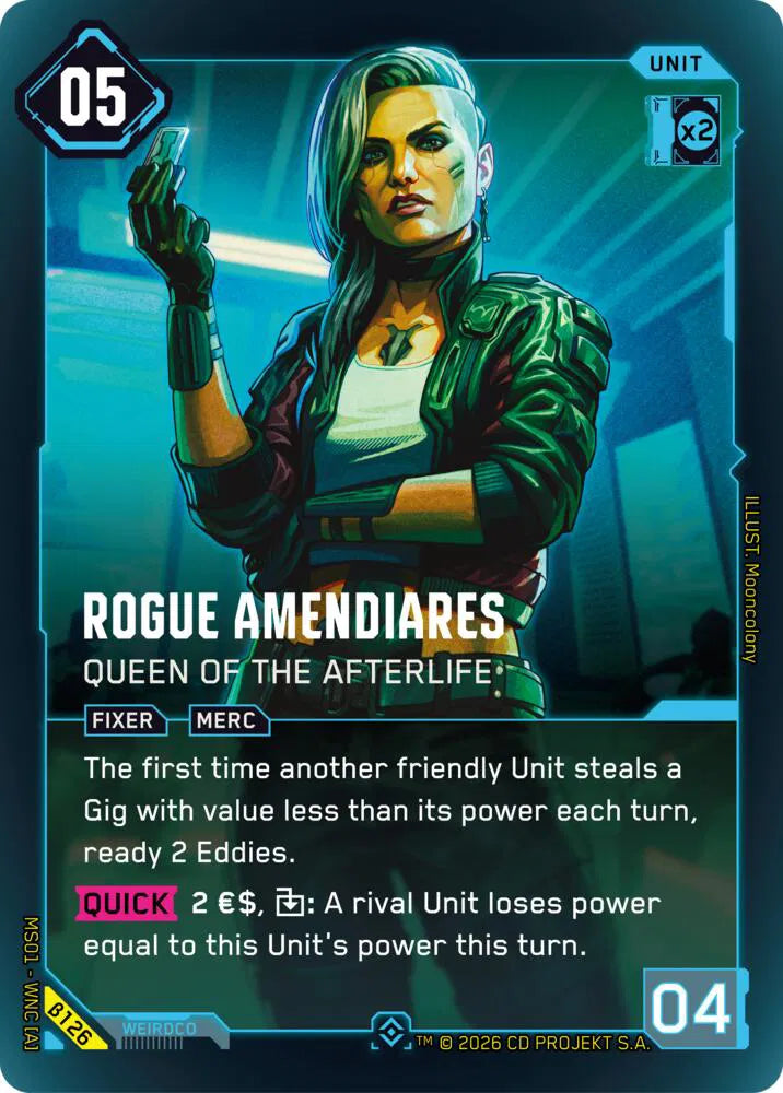Rogue Amendiares - Queen of the Afterlife (Epic) Welcome to Night City - Beta Epic B126