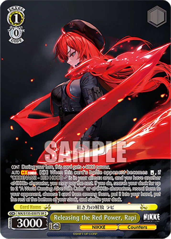Releasing the Red Power, Rapi (SR) GODDESS OF VICTORY: NIKKE Vol.2 Super Rare NIK/S135-E007S