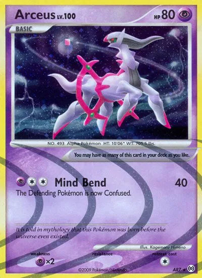 Arceus (AR7) Platinum Arceus Holo Rare AR7