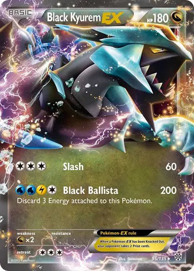 Black Kyurem EX Ultra Rare 95 Plasma Storm
