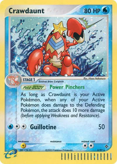 Crawdaunt EX Dragon Holo Rare 3