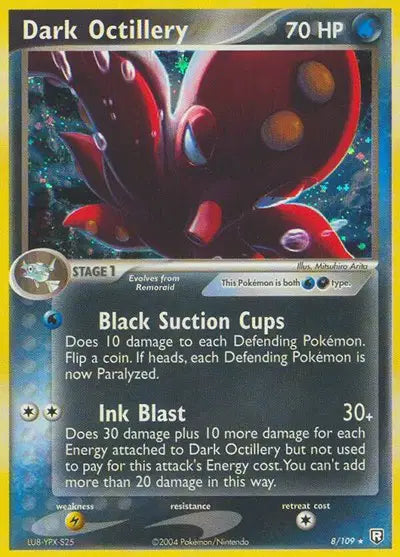 Dark Octillery Holo Rare 8 EX Team Rocket Returns MP