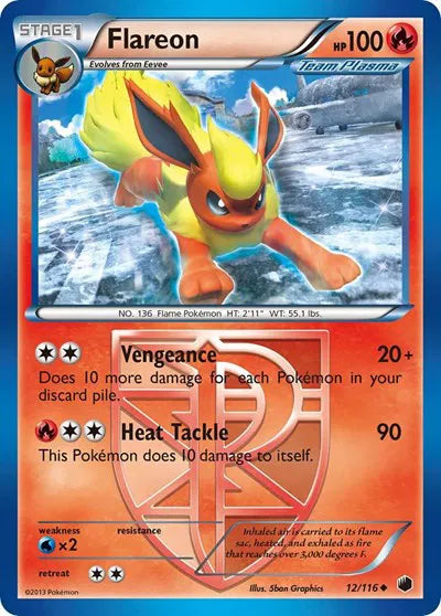 Flareon (Team Plasma) Plasma Freeze Uncommon 12