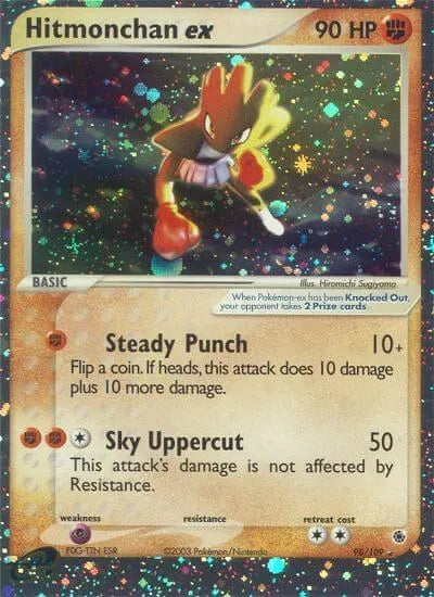 Hitmonchan ex EX Ruby & Sapphire Ultra Rare 98