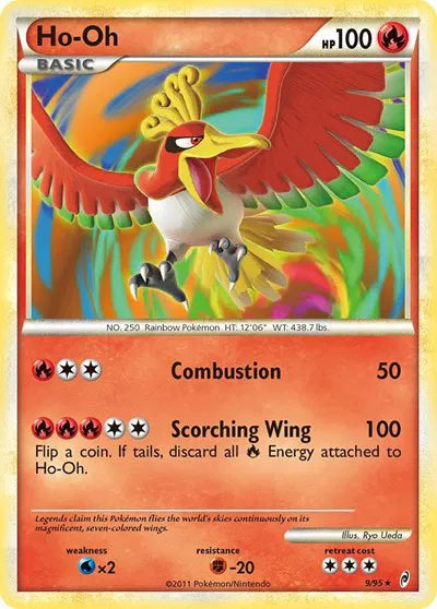 Ho-Oh Pokemon Holo Rare 9 Call of Legends