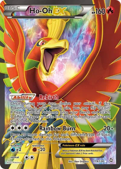 Ho-Oh Pokemon Ultra Rare 119 Dragons Exalted