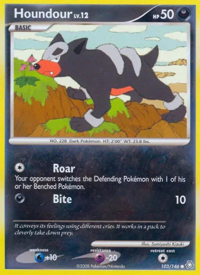 Houndour Legends Awakened Common 103 (reverse)