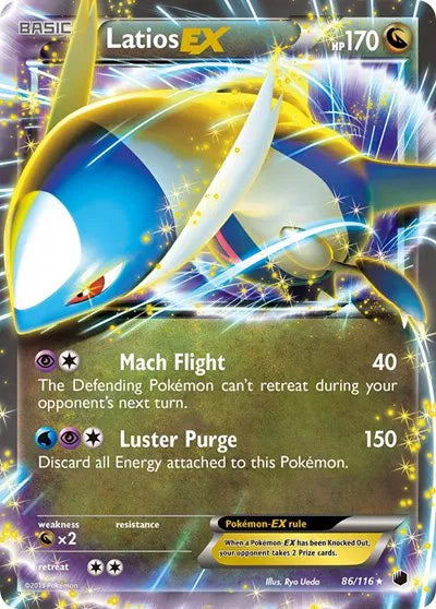 Latios EX Pokemon Ultra Rare 86 Plasma Freeze