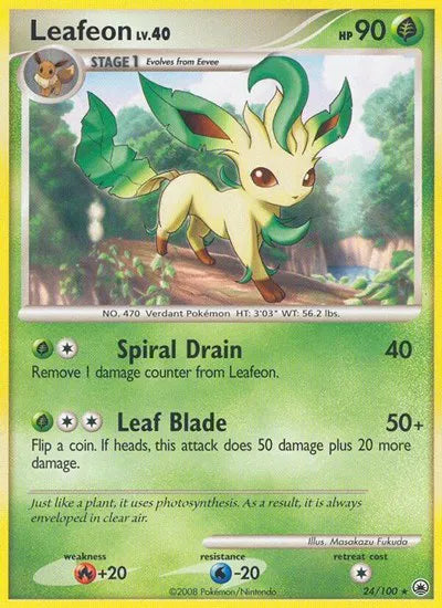 Leafeon (24) Majestic Dawn Rare 24