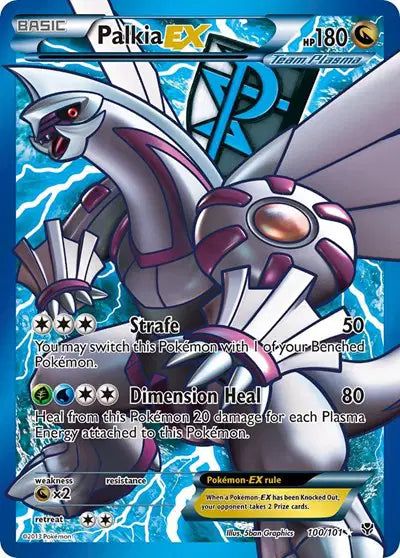 Palkia EX (Team Plasma) (100 Full Art) Pokemon Ultra Rare 100 Plasma Blast