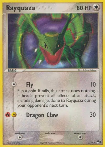 Rayquaza Rare 3 POP Series 1