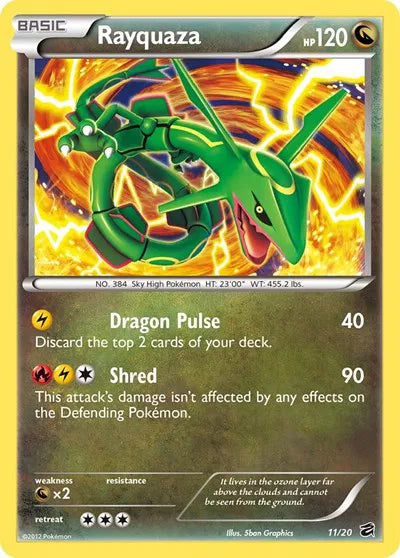 Rayquaza Holo Rare 11 Dragon Vault