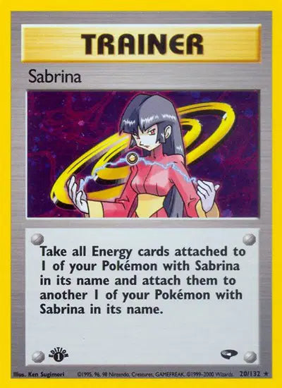 Sabrina (20) Gym Challenge Holo Rare 20 (first edition)