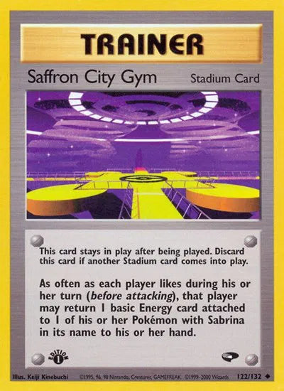 Saffron City Gym Gym Challenge Uncommon 122 1st Edition