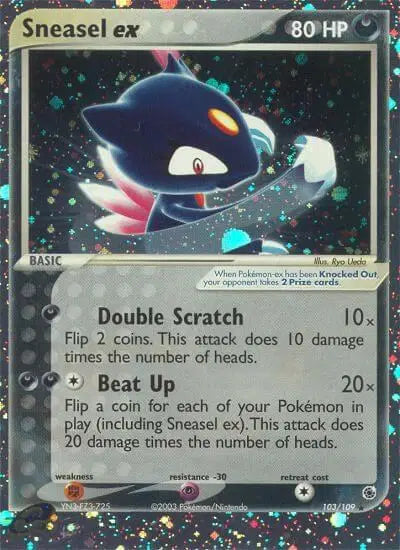 Sneasel ex Pokemon Ultra Rare 103 EX Ruby & Sapphire