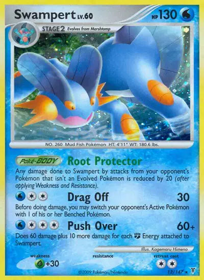 Swampert Pokemon Holo Rare 12 Supreme Victors