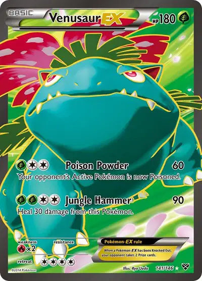 Venusaur EX (141 Full Art) Pokemon Ultra Rare 141 XY Base Set