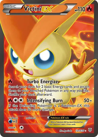 Victini EX (131 Full Art) Pokemon Ultra Rare 131 Plasma Storm