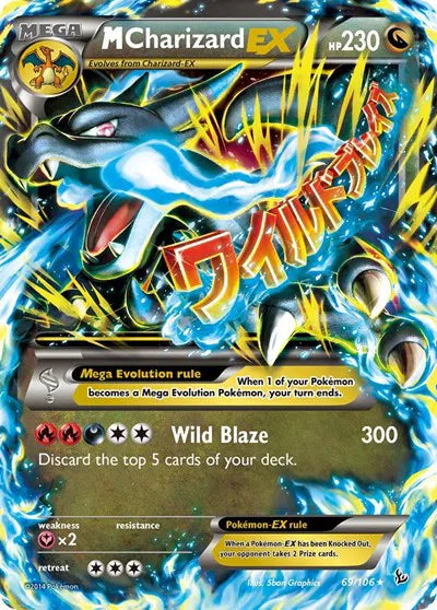 M Charizard EX (X) Ultra Rare 69 Flashfire