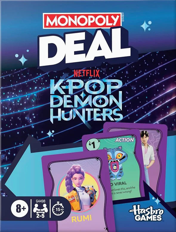 Monopoly Deal: K-Pop Demon Hunters Hasbro Games