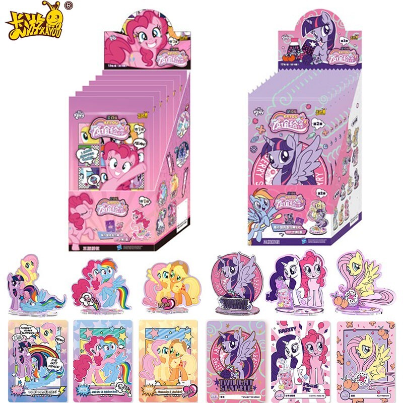 KAYOU My Little Pony Standing Card Friendship Picture Card Acrylic Toy Ornaments
