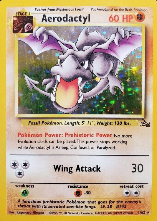 Aerodactyl Fossil Holo Rare 1