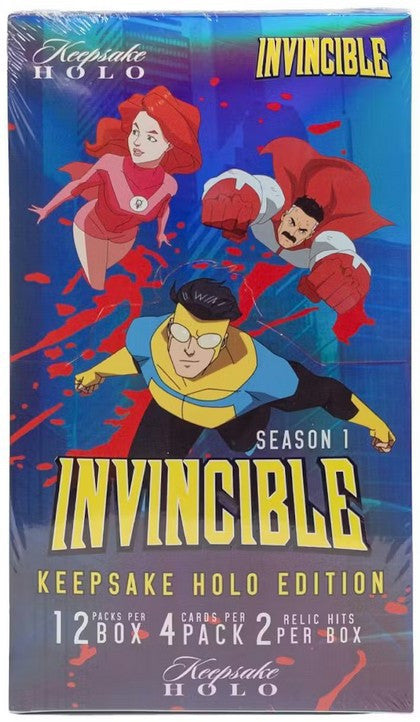 Invincible 2025 Season 1 Keepsake 1st Edition Trading Card HOLO HOBBY Box [12 Packs]