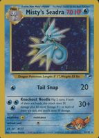 Misty's Seadra Pokemon Holo Rare 9 Gym Heroes