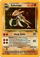 Kabutops Pokemon Holo Rare 9 Fossil