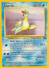 Lapras (10) Pokemon Holo Rare 10 Fossil