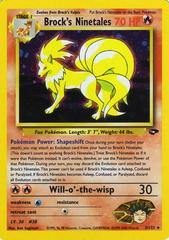 Brock's Ninetales Gym Challenge Holo Rare 3