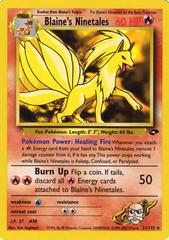 Blaine's Ninetales Pokemon Rare 21 Gym Challenge