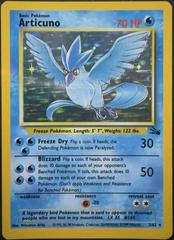 Articuno Pokemon Holo Rare 2 Fossil