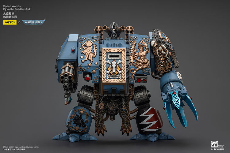 JOYTOY 1/18 Action Figure Warhammer 40,000 Mecha Space Wolves Bjorn The Fell Handed 7.87inch