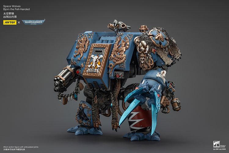 JOYTOY 1/18 Action Figure Warhammer 40,000 Mecha Space Wolves Bjorn The Fell Handed 7.87inch