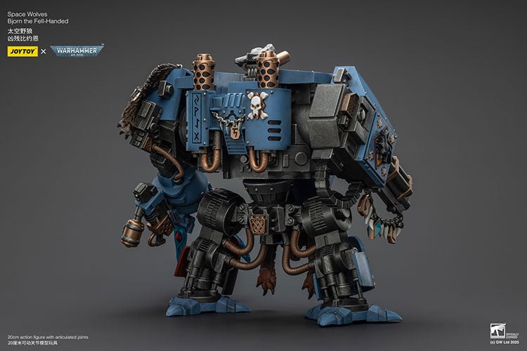 JOYTOY 1/18 Action Figure Warhammer 40,000 Mecha Space Wolves Bjorn The Fell Handed 7.87inch