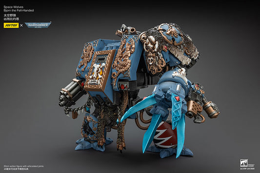 JOYTOY 1/18 Action Figure Warhammer 40,000 Mecha Space Wolves Bjorn The Fell Handed 7.87inch