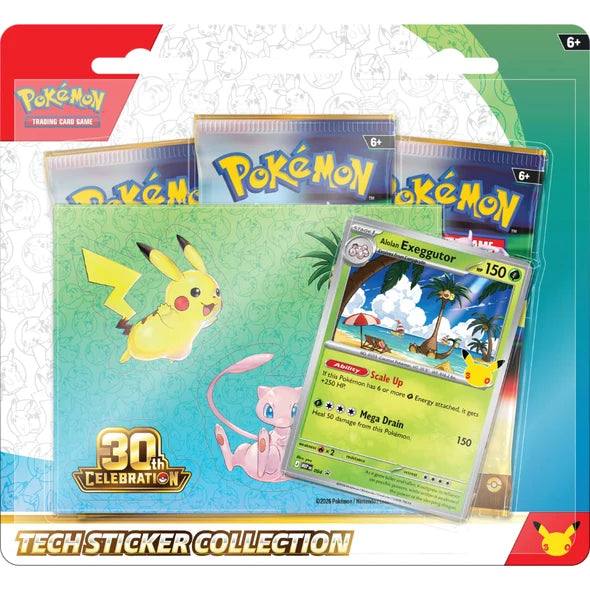Pokemon 30th Celebration Tech Sticker Collection