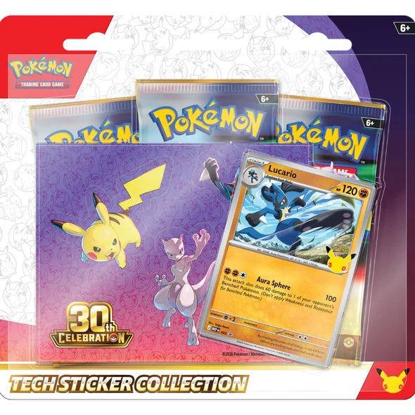 Pokemon 30th Celebration Tech Sticker Collection